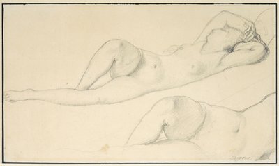 Un Nudo Femminile Disteso da Jean Auguste Dominique Ingres