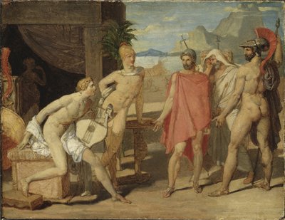 Achille riceve gli ambasciatori di Agamennone da Jean Auguste Dominique Ingres