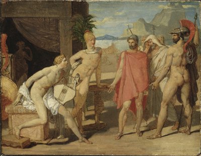 Achille che riceve nella sua tenda gli inviati di Agamennone, 1801 da Jean Auguste Dominique Ingres