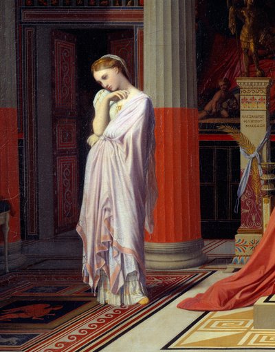 La malattia di Antioco o Antioco e Stratonice. Dettaglio che rappresenta Stratonice da Jean Auguste Dominique Ingres
