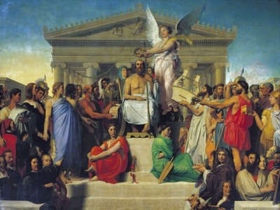 Apoteosi di Omero, 1827 da Jean Auguste Dominique Ingres