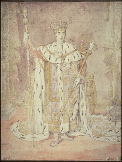 Carlo X nei suoi abiti di incoronazione da Jean Auguste Dominique Ingres