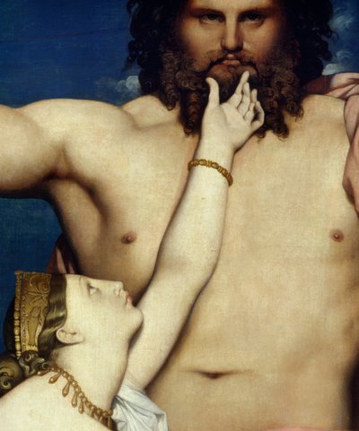 (dettaglio) Giove e Teti da Jean Auguste Dominique Ingres