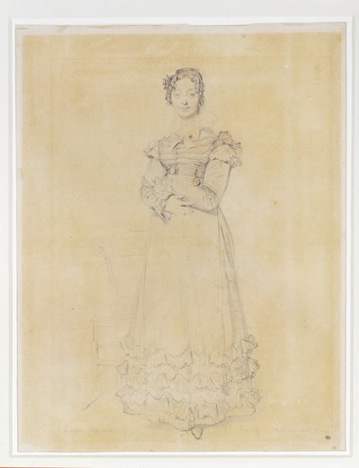 Francoise Leblanc, moglie di Jacques-Louis, segretaria di Elisa ... da Jean Auguste Dominique Ingres