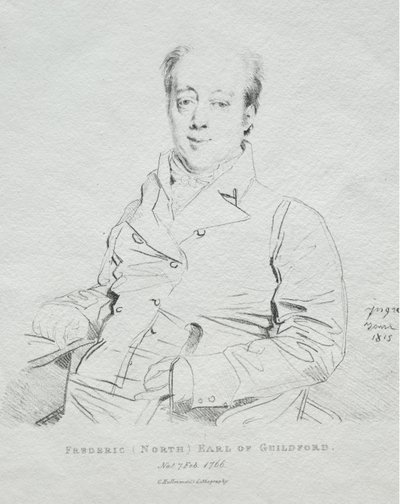 Frederic 5º Conte di Guilford da Jean Auguste Dominique Ingres