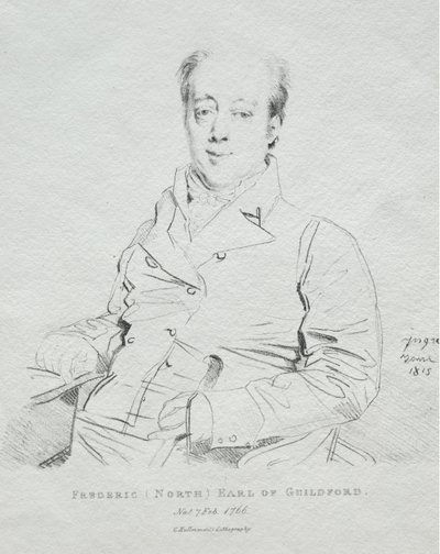 Federico 5º conte di Guilford, 1815 da Jean Auguste Dominique Ingres