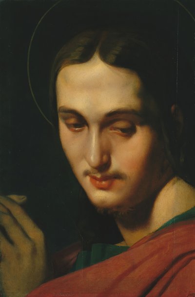 Testa di San Giovanni Evangelista da Jean Auguste Dominique Ingres