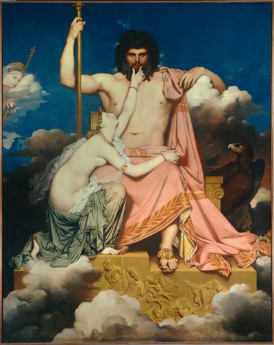 Giove e Teti da Jean Auguste Dominique Ingres