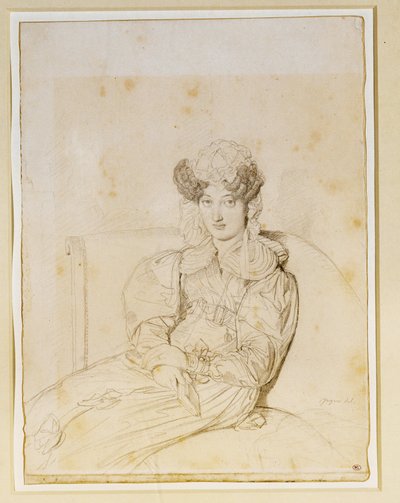 Marie Marcotte de Sainte Marie, cognata di Marcotte ... da Jean Auguste Dominique Ingres