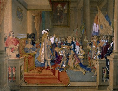Il maresciallo Berwick riceve da re Filippo V di Spagna l