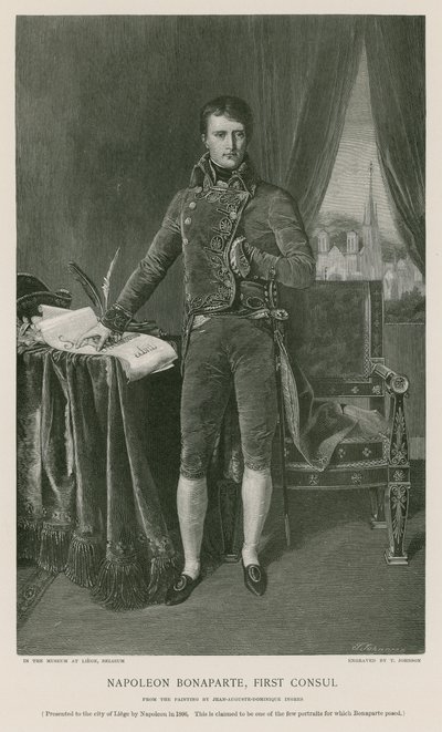 Napoleone Bonaparte, Primo Console da Jean Auguste Dominique Ingres