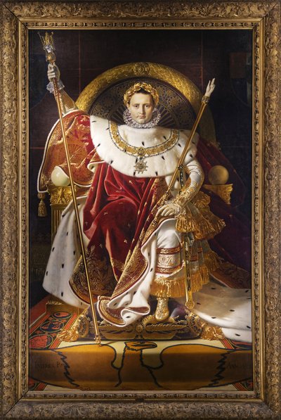 Napoleone I sul trono imperiale, 1806 da Jean Auguste Dominique Ingres