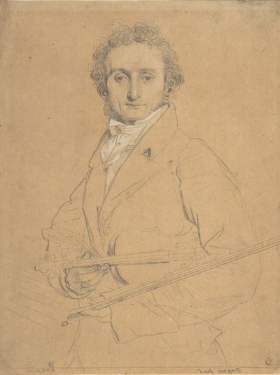 Niccolò Paganini da Jean Auguste Dominique Ingres