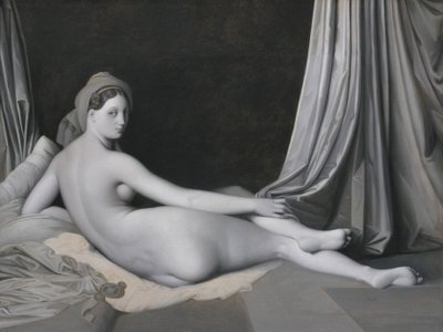 Odalisca in Grisaille, c.1824-34 da Jean Auguste Dominique Ingres