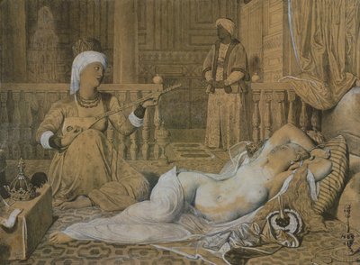 Odalisca con schiava, 1858 da Jean Auguste Dominique Ingres