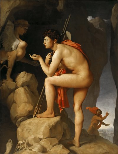 Edipo e la Sfinge da Jean Auguste Dominique Ingres
