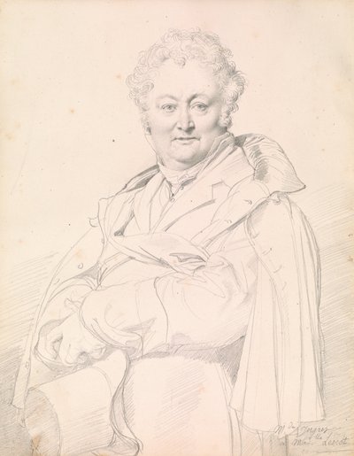 Ritratto di Guillaume Guillon-Lethière da Jean Auguste Dominique Ingres