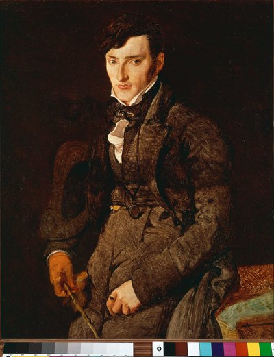 Ritratto di Jean Pierre Francois Gilibert. Dipinto incompiuto che raffigura un amico d