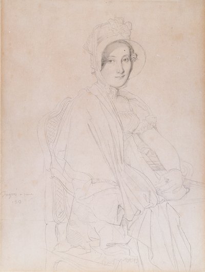 Ritratto di Marie Marcoz, poi Vicomtesse de Senonnes da Jean Auguste Dominique Ingres