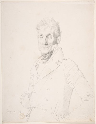 Ritratto di un uomo da Jean Auguste Dominique Ingres