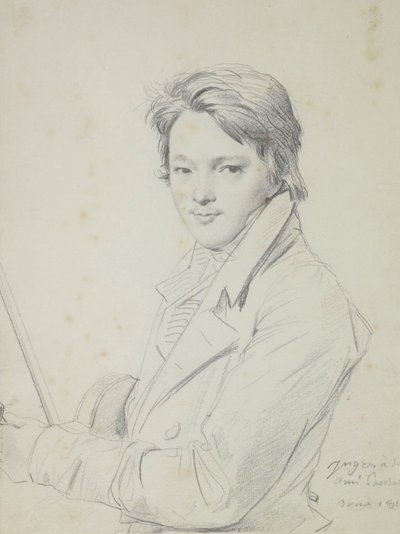 Ritratto del compositore Auguste-Mathieu Panseron 1796-1859, 1815-1818 da Jean Auguste Dominique Ingres