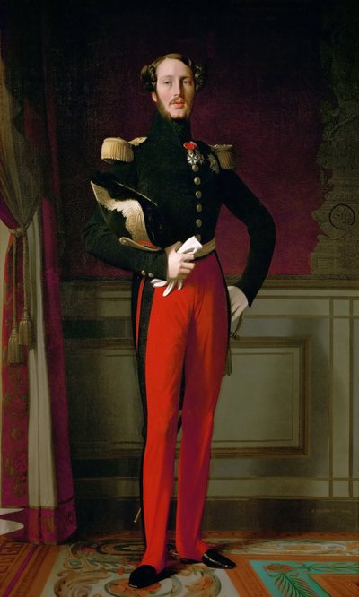 Principe Ferdinando Filippo, Duca di Orléans 1810-1842 da Jean Auguste Dominique Ingres
