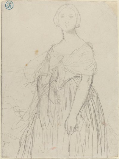 Bozzetto per Madame Moitessier da Jean Auguste Dominique Ingres