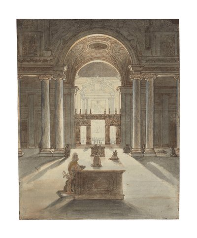The Borghese Chapel in Santa Maria Maggiore, Rome da Jean Auguste Dominique Ingres