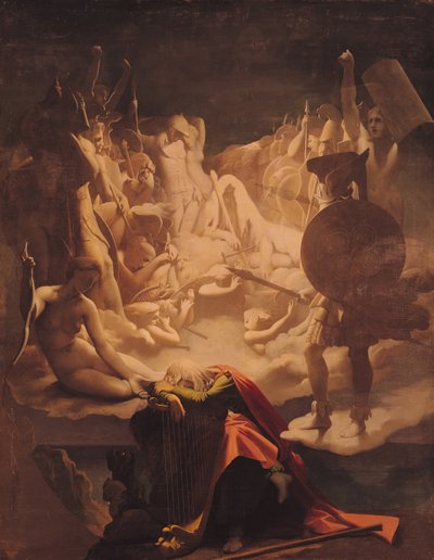 Il sogno di Ossian da Jean Auguste Dominique Ingres
