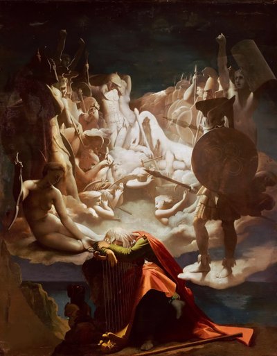 Il sogno di Ossian, 1813 da Jean Auguste Dominique Ingres
