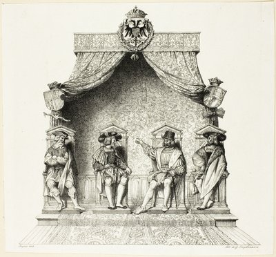 I quattro magistrati di Besançon da Jean Auguste Dominique Ingres