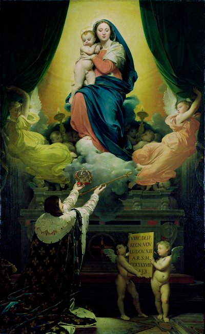Il Voto di Luigi XIII (1601-43) 1824 da Jean Auguste Dominique Ingres