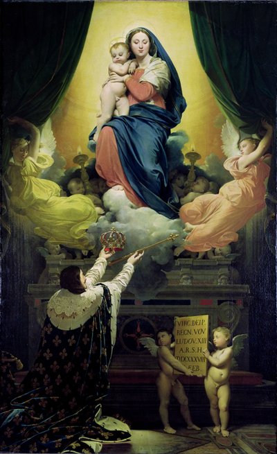 Il voto di Luigi XIII da Jean Auguste Dominique Ingres