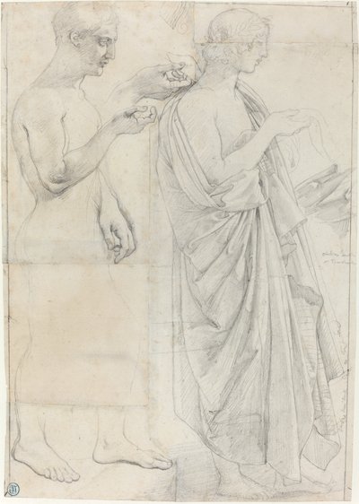 Due studi di Virgilio da Jean Auguste Dominique Ingres