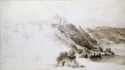 Veduta di Tivoli da Jean Auguste Dominique Ingres