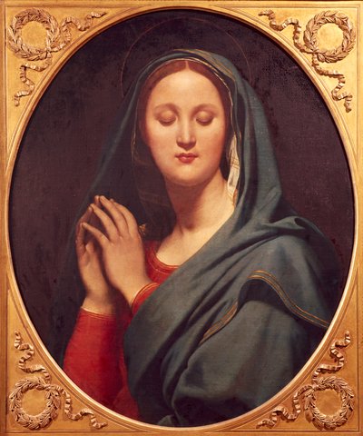 Vergine del Velo Blu di Jean Auguste Dominique Ingres da Jean Auguste Dominique Ingres
