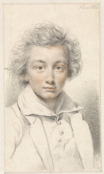 Ritratto di un giovane uomo da Jean Augustin Daiwaille