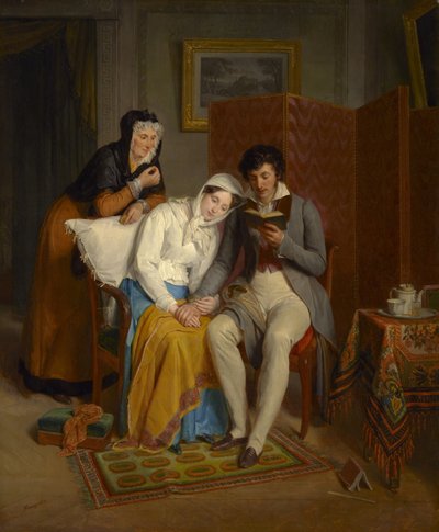 Lettura al convalescente da Jean Augustin Franquelin