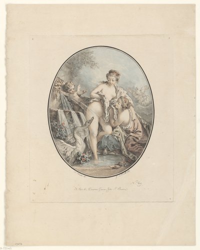 Leda e il cigno da Jean Augustin Léveillé