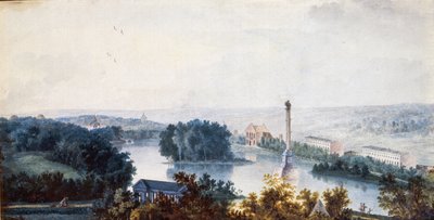 Tsarskoye Selo. La colonna di Chesme da Jean Balthazard de la Traverse