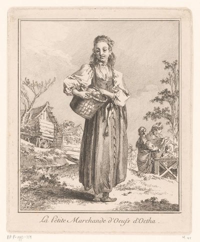 Venditrice di uova di Ochta da Jean Baptist Leprince