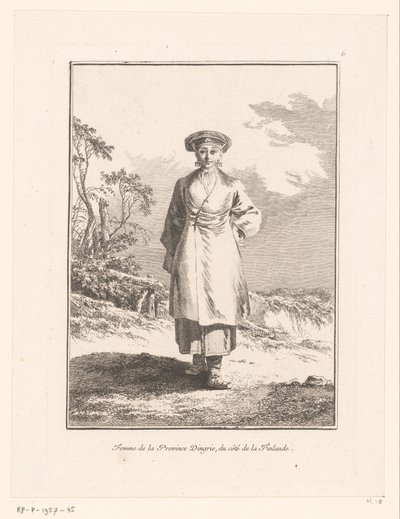 Giovane donna di Ingermanland (Ingria) da Jean Baptist Leprince