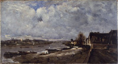 Le Quai de Bercy, ca. 1890 da Jean Baptiste Antoine Guillemet