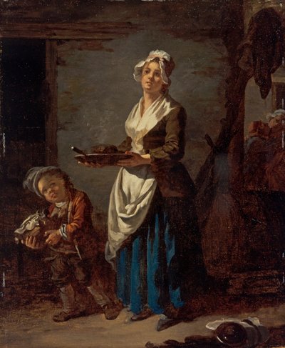 Una cameriera di cucina e una sguattera da Jean Baptiste (1728 1806) Charpentier