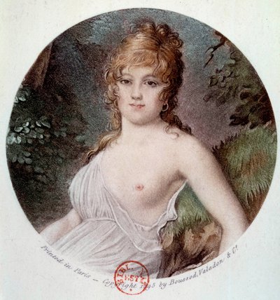 Ritratto di Madame Tallian, nata Cabarrus, Principessa di Caraman-Chimay, detta Notre Dame de Thermidor da Jean Baptiste (after) Isabey