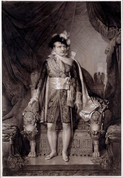 Ritratto di Napoleone I in abito da sposo con Maria Luisa d
