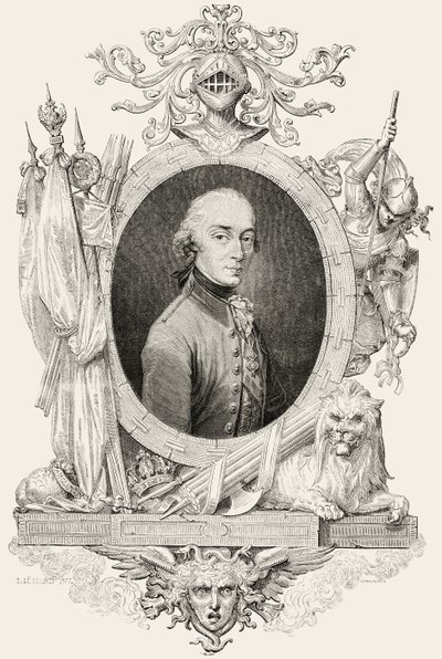Carlo XIV (1763-1844): re di Svezia e Norvegia e Principe di Ponte Corvo, inciso da Pannemaker (incisione) da Jean Baptiste (after) Lienard