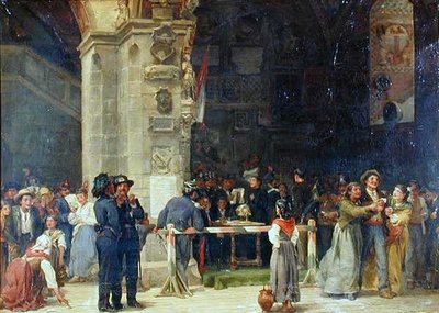Disegno per il servizio militare, Italia moderna da Jean Baptiste (circle of) Hilair