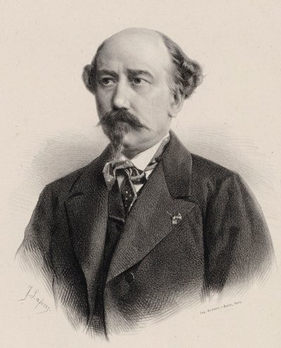 Ritratto del compositore Aimé Maillart da Jean Baptiste Adolphe Lafosse