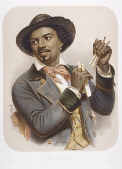 Il suonatore di ossa, 1857 da Jean Baptiste Adolphe Lafosse